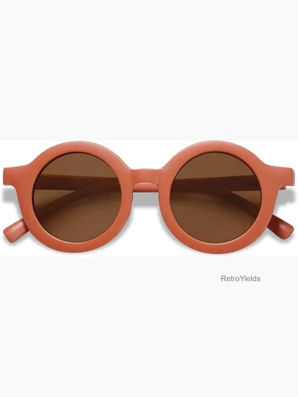 Kids Polarized UV400 Round Sunglasses with Microfiber Pouch